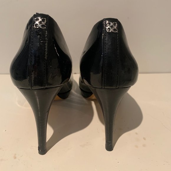 Coach platform heels, black patent leather - Picture 2 of 5